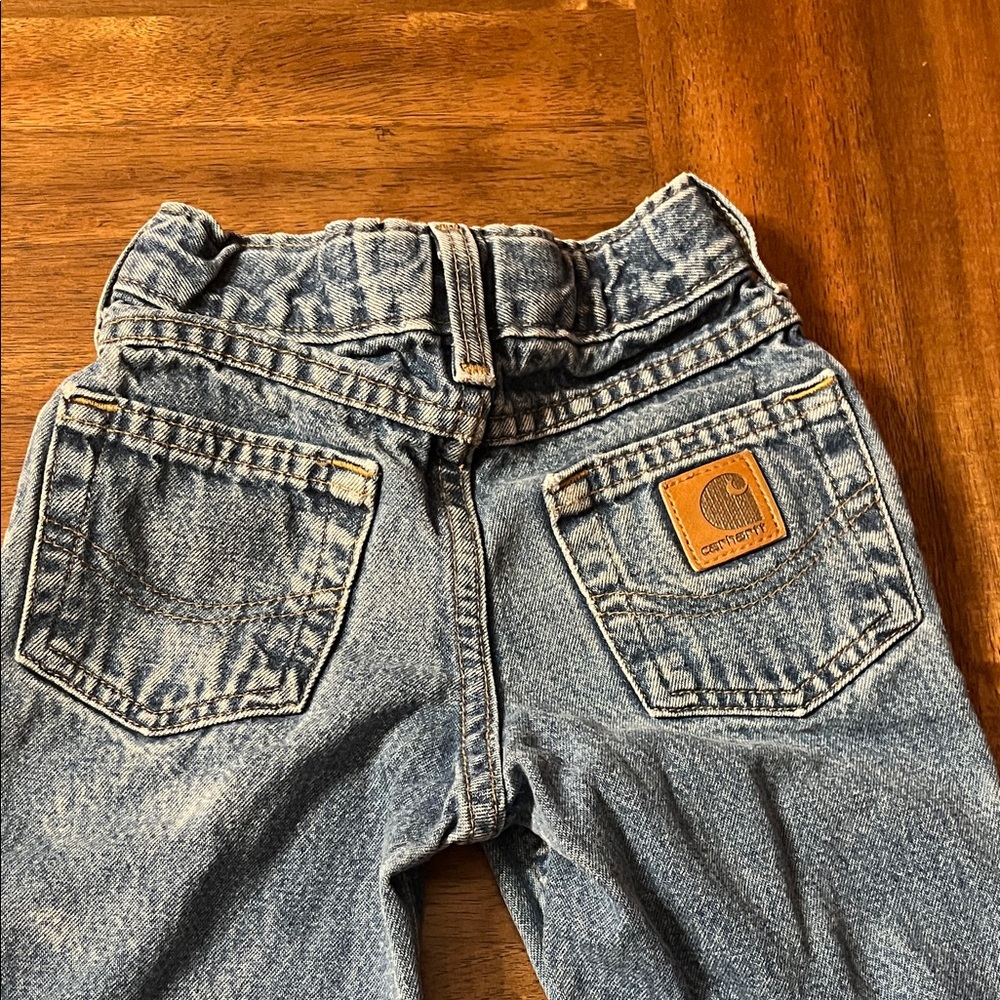 Vintage Toddler Carhartt Classic Blue Denim Pants 2T